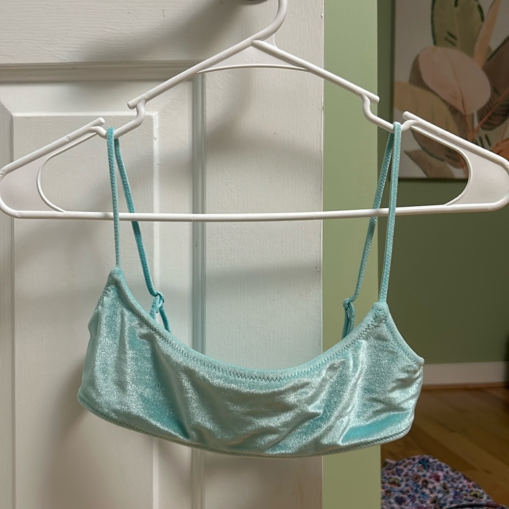triangl mica velvet bikini top